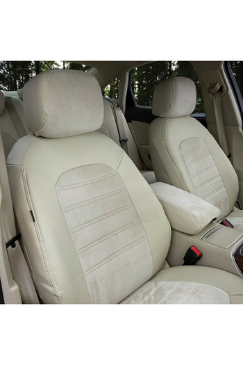 K-Design Audi A6 Araca Özel Oto Koltuk Kılıfı - Tay Tüyü ve 1.Kalite Deri