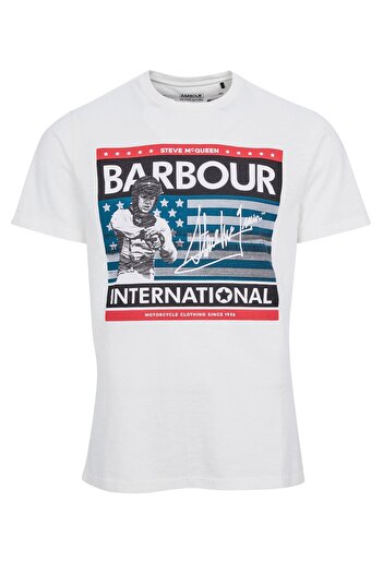 Barbour Β.ι. Στιβ Μακκουιν ®   Μπλουζάκι Time Steve Wh32 Whisper Classic Λευκό
