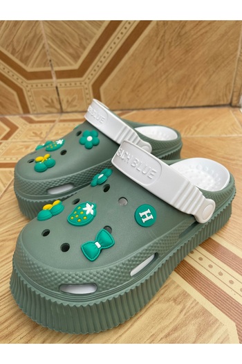 Hızlı Al 5 Furry EVA Closed Double Sole Slippers - for Garden, Bathroom, Hospital and Cook