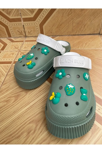 Hızlı Al 5 Furry EVA Closed Double Sole Slippers - for Garden, Bathroom, Hospital and Cook