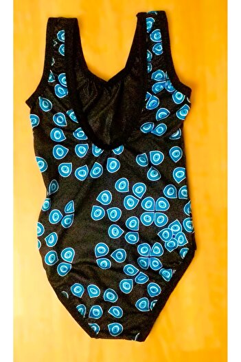 Zen Güneşlife - Girl's Black Patterned Swimsuit