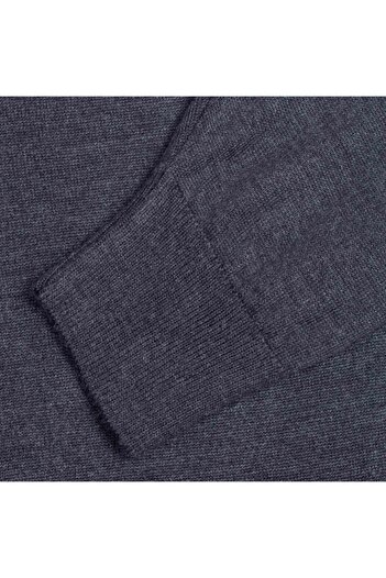 hateko Ανδρικό Anthracite Classic Cut Half Fisherman πουλόβερ H170106