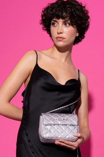 Sisley Women's Crossbody Bag - Silver Sly043