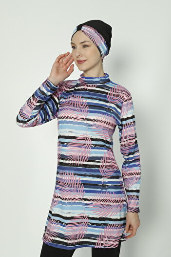 TRİYA FASHİON Patterned Women's Hijab Swimsuit
