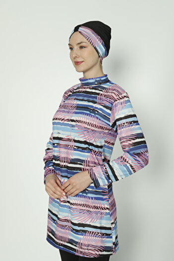 TRİYA FASHİON Patterned Women's Hijab Swimsuit