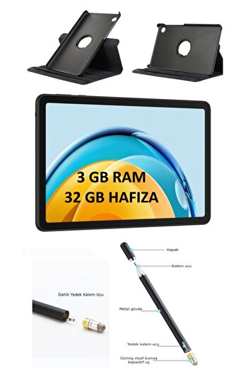 Huawei Matepad Se 3/32 Gb Tablet Uyumlu Mot Acsesuar 360 Kılıf Kalem