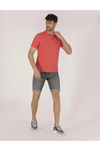 Pierre Cardin Pink Polo Neck Men's T-Shirt