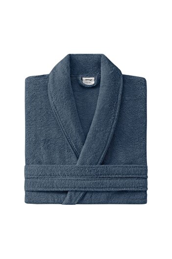 Yataş Essentials Bathrobe - Denim Color