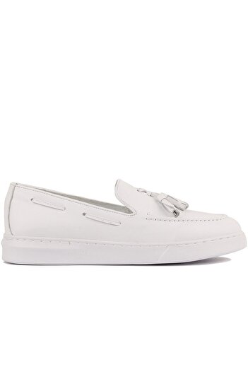 SailLakers - White Leather Men's Casual Shoes 101-3427-Gom205