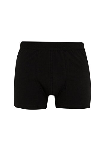 Duru Ekonomik Paket Likrali 5'li Erkek Siyah Boxer