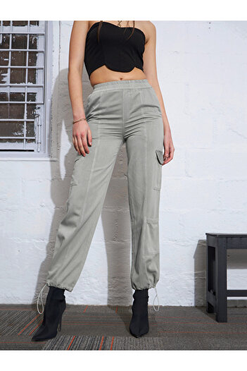 Sassafras By Styli Twill Multi Pocket Cargo Jogger