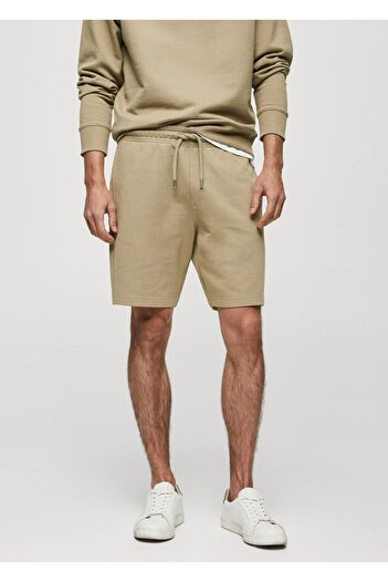 MANGO Man Jogger cotton jogger shorts