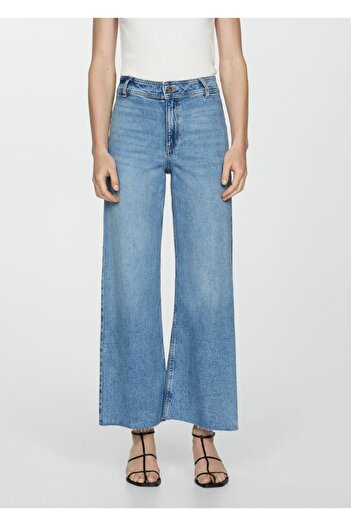 MANGO Woman Pantaloni Catherin cu talie înaltă