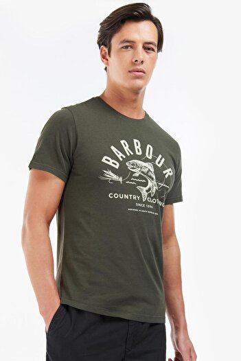 Barbour Μπλουζάκι Country Clothing Gn91 Forest