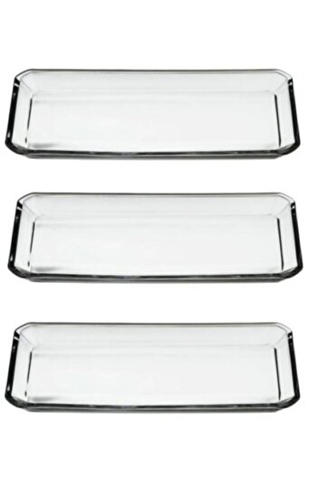 Paşabahçe 3-Piece Glamor Serving Plate 68017 PB68017-1
