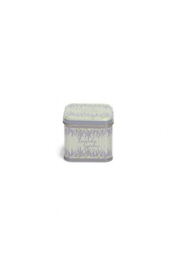 EVLE Ef014-y5 Sn_lavandes Garden Patterned Square Metal Storage Container 9x9 Cm