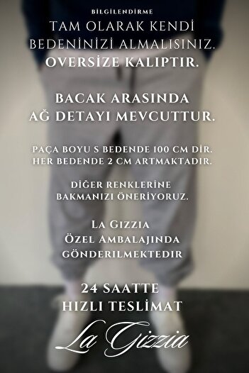 ROLLIE Ανδρικό γκρι παντελόνι oversize