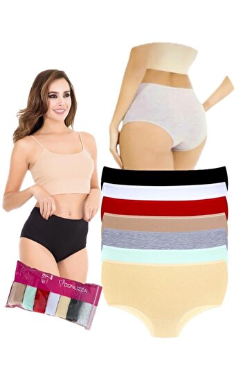 DONLİZZA High Waist Women's Panties 7 Pieces