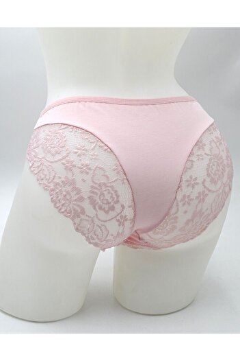 DONLİZZA 4400 Back Lace Panties Black, Red, Baby Mouth 3 Pieces