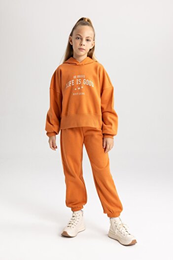 DeFacto Hooded Sweatshirt and Sweatpants for Girls - B2914a823wn