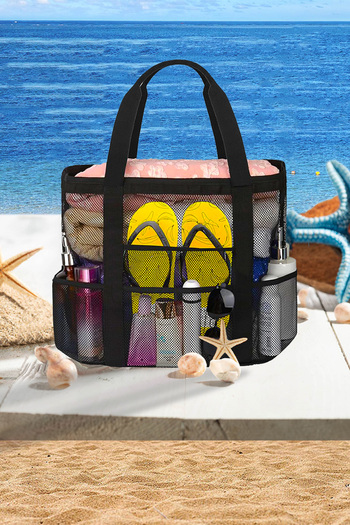 D'VERS Women's Sea and Beach Bag - Large Size, Sand-Repellent Mesh
