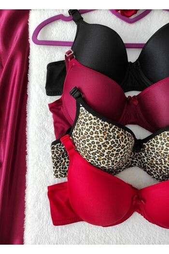 nesterinzar Női párnázott Underwire napi 4 részes melltartó szett