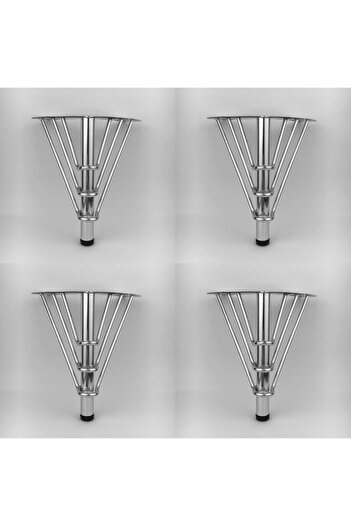 ALBATROS Venus Model Chrome Metal Furniture, Cabinet, Armchair, TV Unit Legs 18 cm (4 PCS)