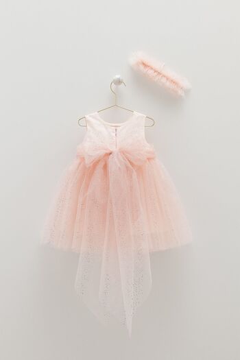 Caramell Kız Bebek Parti Doğum Günü Abiye/bandanalı Tütü Etekli Prenses Elbise (DRESSES) Mendil Hediyeli