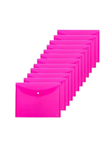 Noki A4 Snap File Pink 12 Pieces