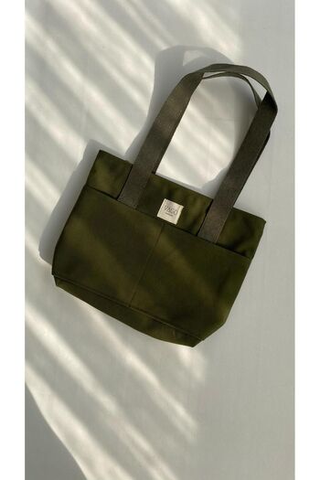 VAGO COLLECTION Eco Canvas Bag - Khaki