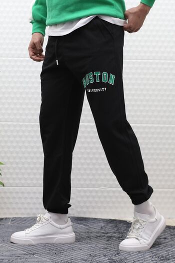 WAFRA Erkek Eşofman Altı Yazlık Boston Baskılı