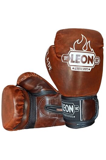 By Leon 1982 Leon Blade Training Boxing, Kickboxing and Muay Thai Gloves Brown Color