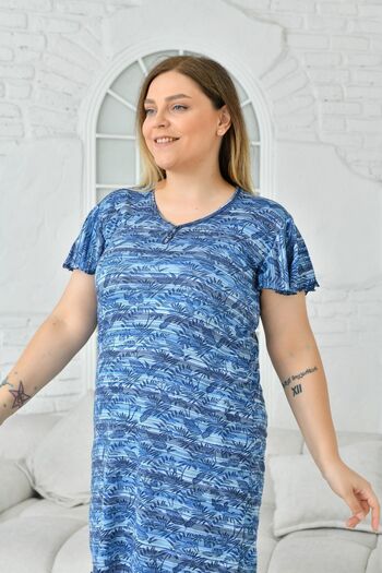 enmodaiçgiyim Γυναικείο φόρεμα oversize με σχέδια