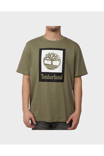 Timberland Έγχρωμο κοντομάνικο ανδρικό μπλουζάκι μαύρο Tb0a5qs25901