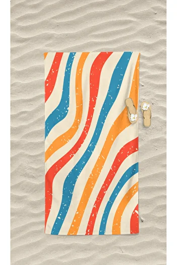 YORKADESIGN Beach Sea Towel - Colorful Patterned and Printed