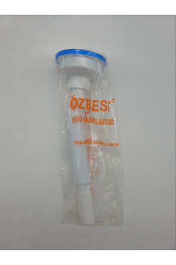ÖZBEST Büyük Mutfak Evye Çöpmak Lavabo Sifonu Paslanmaz Süzgeç Taşmalı Lavabo Sifonu