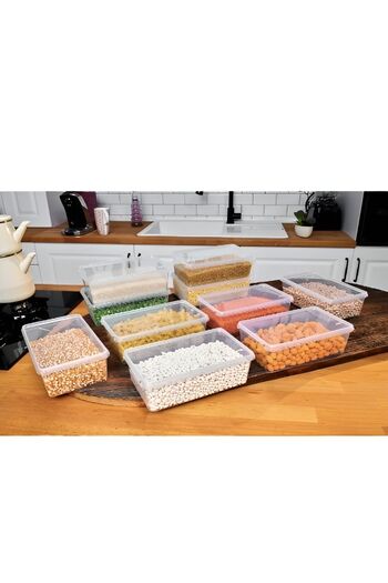 Bayev 5 Pieces Food Storage Set with 1 Liter Capacity - Self Cover and Lock