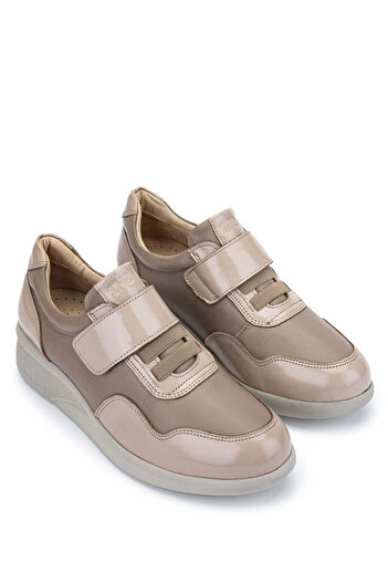 Tamer Tanca Genuine Leather Women's Shoes - Mink Casual