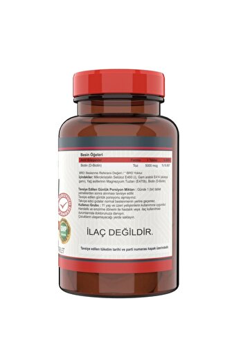 Nevfix Biotin 5000 Mcg 120 Tablet X 3 Boxes
