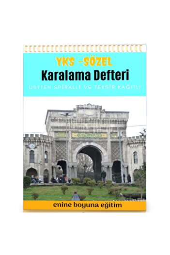 Enine Boyuna Eğitim Spiral Scrapbook - Yks - Sozel (with Texir Paper)