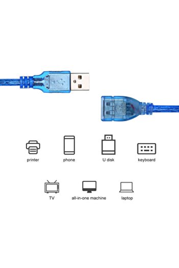 OEM 60 Cm Usb Uzatma Kablosu - Usb Erkek Usb Dişi