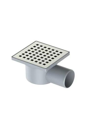 Maxiflow 10x10 Line Yand.50 Çık.krom Kap.yer Sifonu Pls.