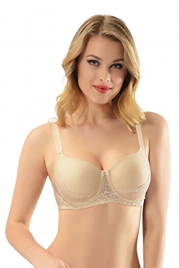 NBB Women's Bronze Lace Oversized Bra 3687