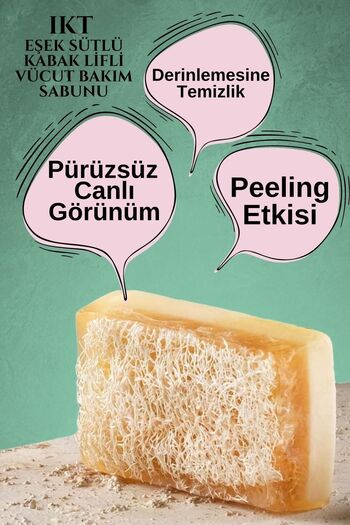 IKT Natural Pumpkin Fiber Donkey Milk Body Care Soap