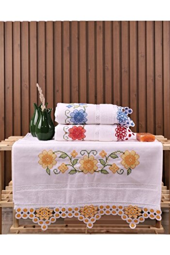 Pidora Textil 3-шаровий рушник для весільного набору 50*90 для рук і обличчя