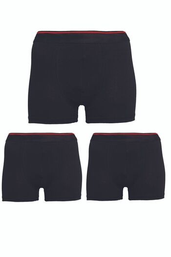 enmodaiçgiyim 3 Black Lycra Men's Boxers