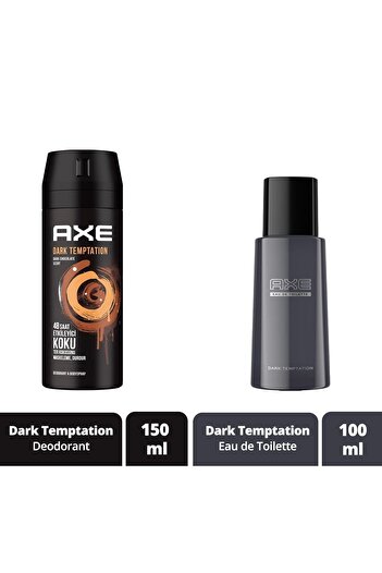 Axe Erkek Deodorant & Bodyspray Dark Temptation 150 ml + Edt Erkek Parfüm Dark Temptation 100 ml