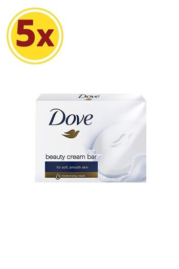 Dove Original Cream Bar Solid Soap - 100 g X 5