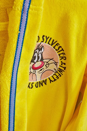 Looney Tunes Karaca Home Looney Tunes Tweety Kapüşonlu Bornoz 4/6 Yaş