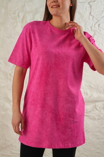 LİVE SPORT Γυναικείο τουνίκ Oversize με μοτίβο γραβάτας που πλένεται με οξύ